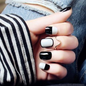 Black and White Color Blocking
