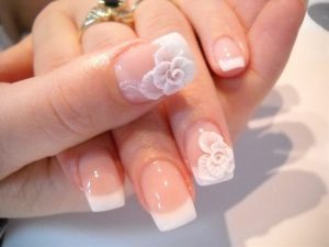 Flower Crystals Nails