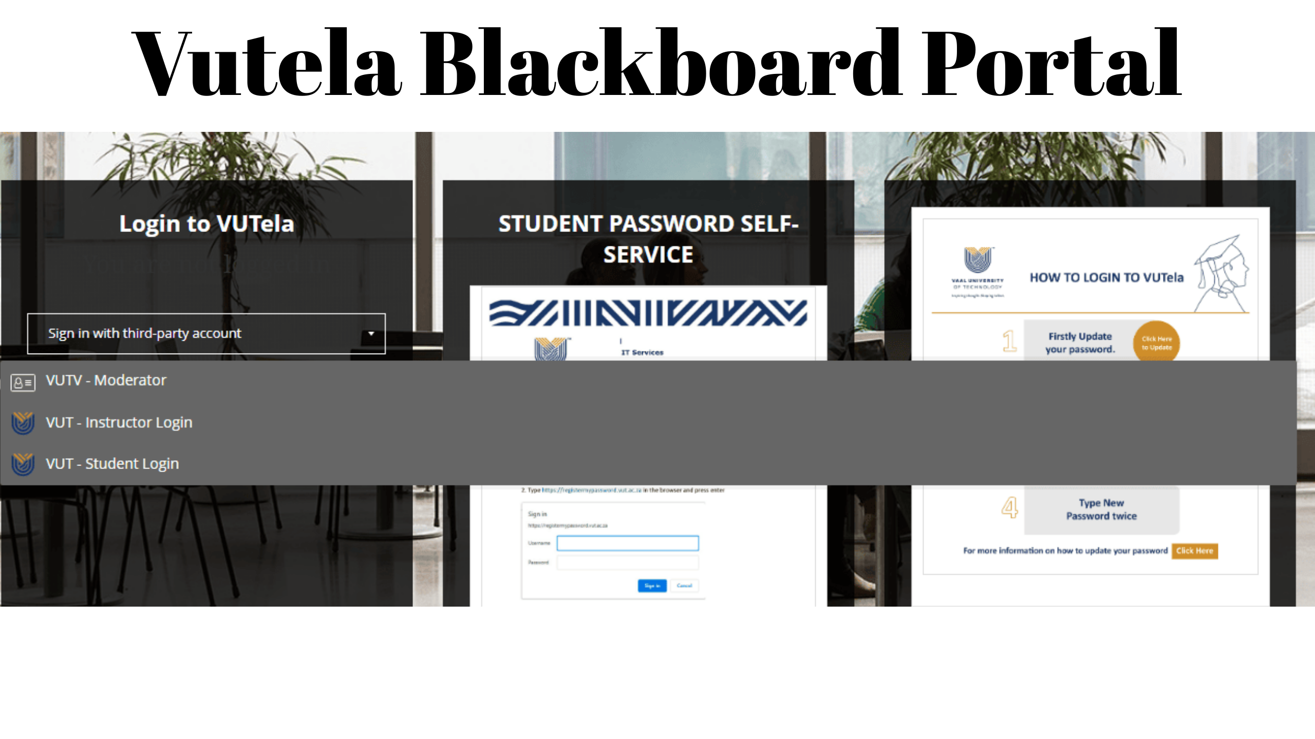 Vutela Blackboard Portal