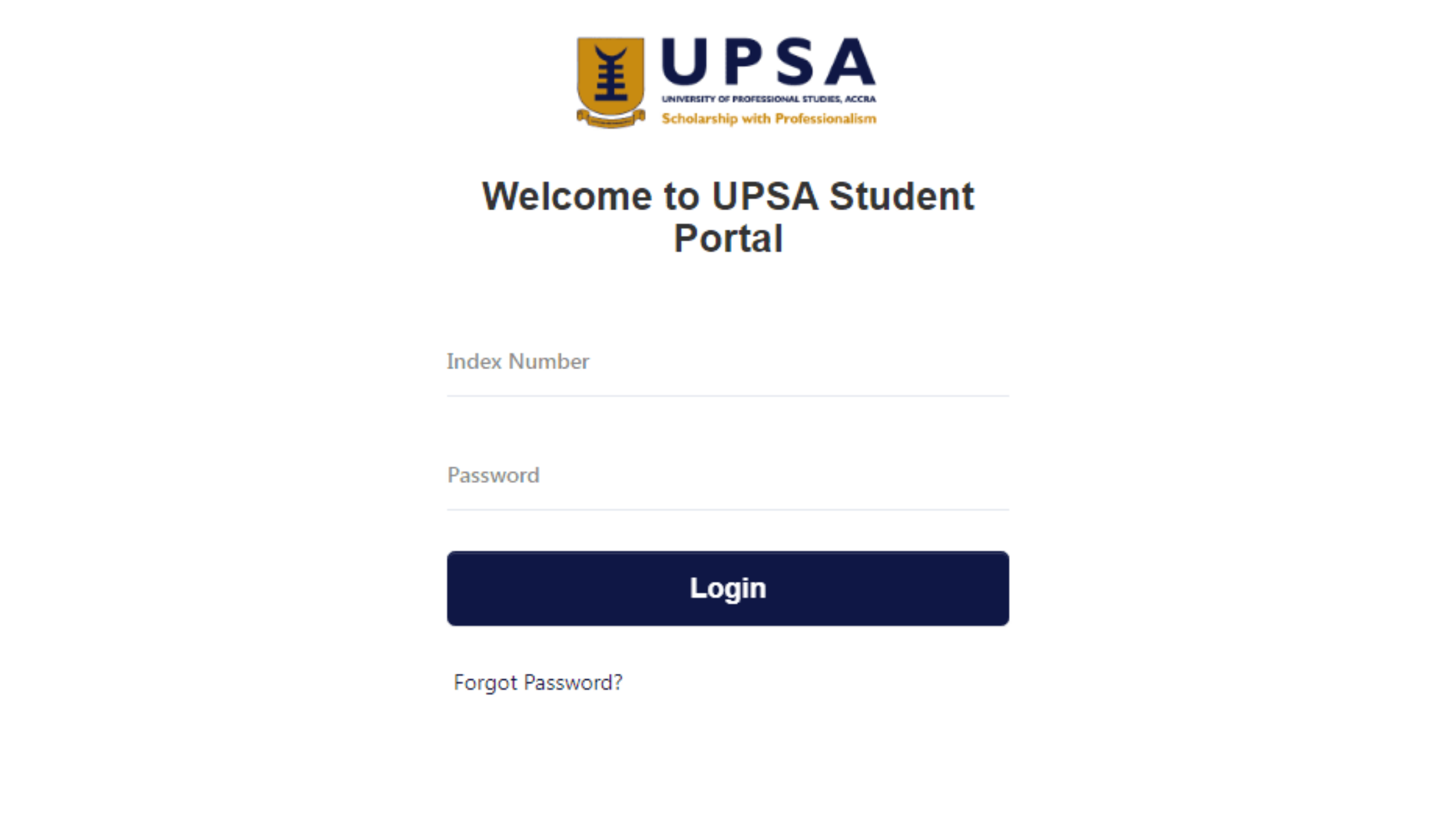 UPSA Student Portal
