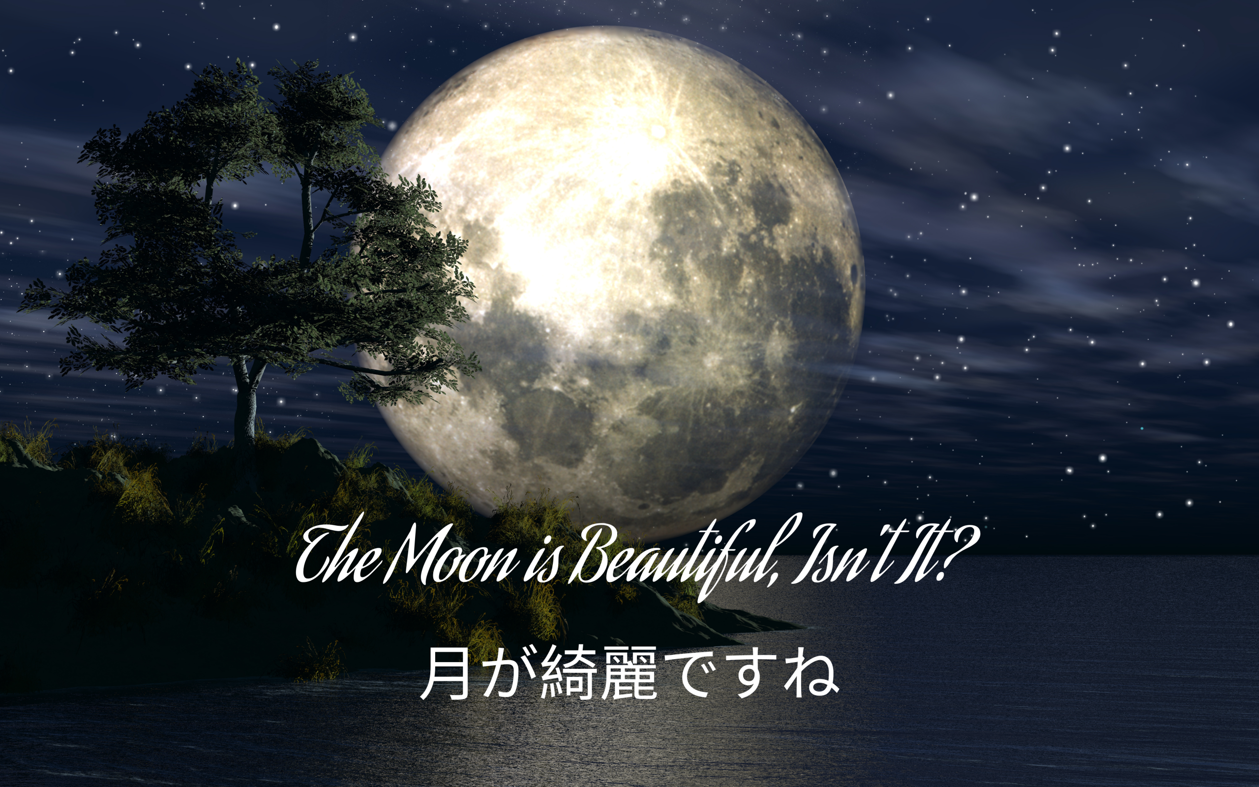 The Moon is Beautiful, Isn't It?